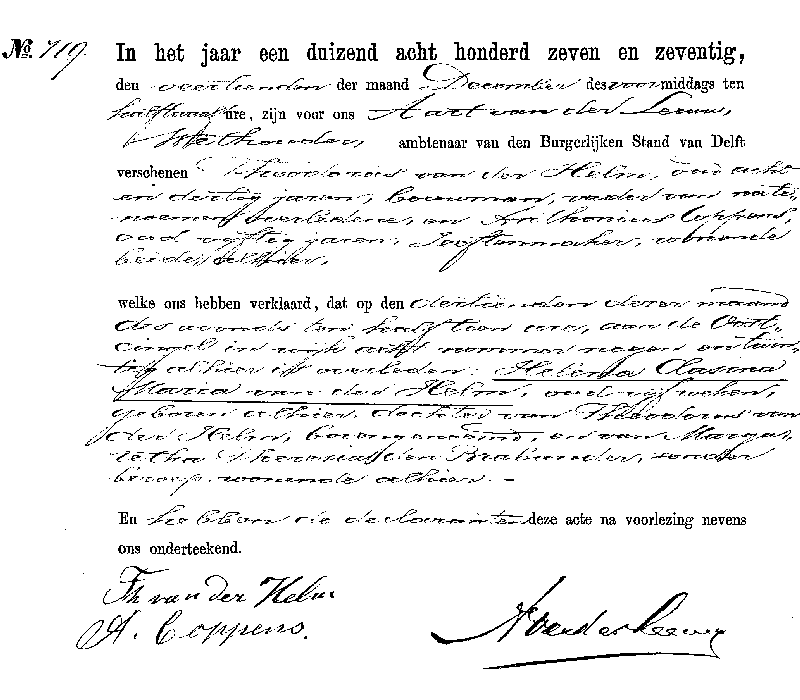 18771214 ovl akte 719 Helena CM dv T vd Helm - MT d Brabander